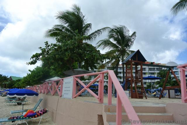 Royal Islander Club La Plage Resort Beach Access area at Maho Beach.jpg

