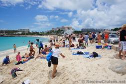 People in Bikinis and Swimwear at Maho Beach.jpg