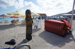 Native American statue at Philipsburg St Maarten beach.jpg
