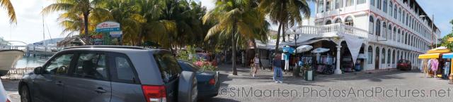 Panoramic photo of a section in downtown Philipsburg in St Maarten.jpg