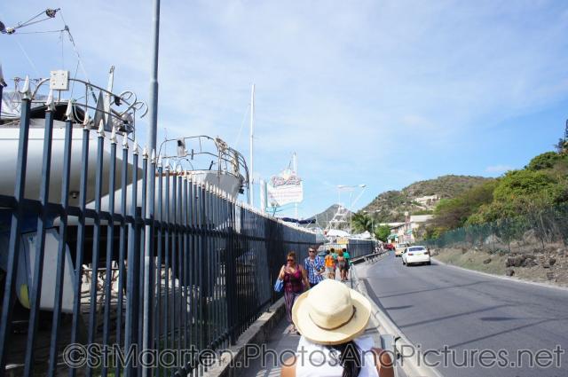 Walkway to downtwon Philipsburg in St Maarten.jpg