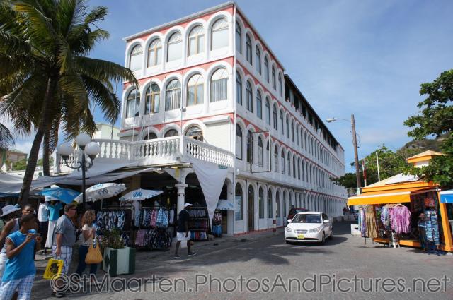 White old 4 story building in downtown Philipsburg St Maarten.jpg
