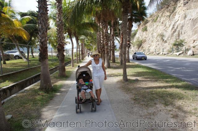 Darwin and Mommy outside the St Maarten cruise and cargo facility.jpg
