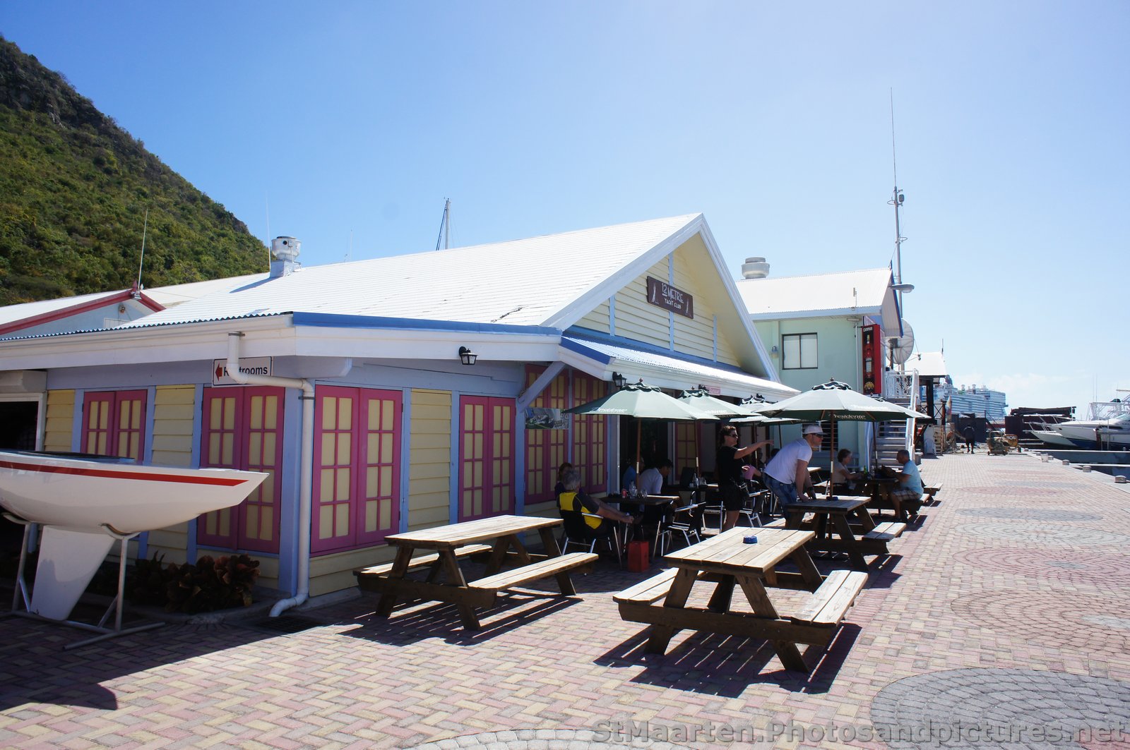 12 Metre Yacht Club water taxi stop Philipsburg St Maarten.jpg
