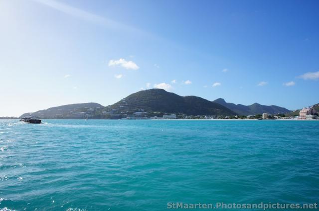 Hills and beach waters of Philipsburg St Maarten.jpg
