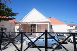 White and pink house of Oranje School in Philipsburg St Maarten.jpg